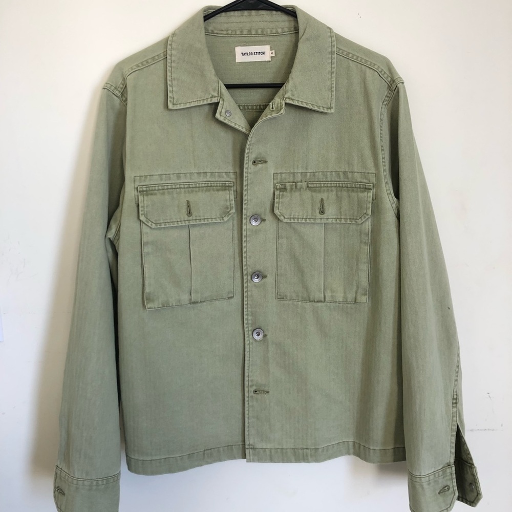 Taylor Stitch HBT Jacket in Washed Olive